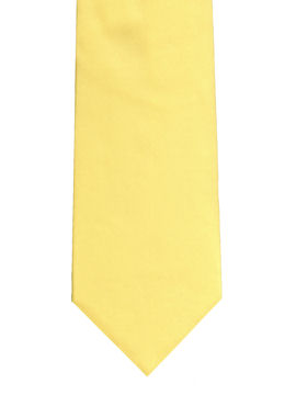 Plain Light Yellow Tie